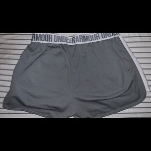 Gray Under Armour shorts